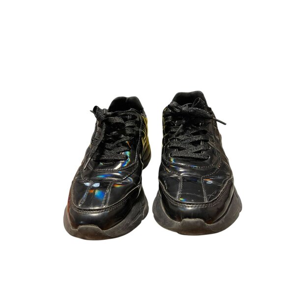 Women Black Patent Chunky Sneakers By Lucky Step Size 9 M - Picture 14 of 16